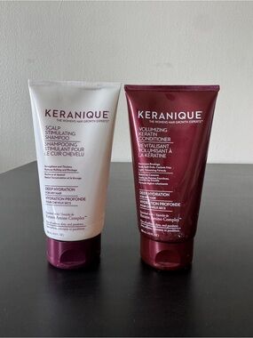 Keranique Deep Hydration Shampoo & Conditioner Set Volumizing Dry Hair 4.5oz